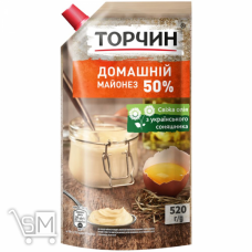 Майонез ТОРЧИН® Домашній 50% 520г
