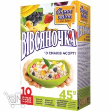 Каша овсяная Овсяночка ассорти 10 вкусов 45г х 10шт