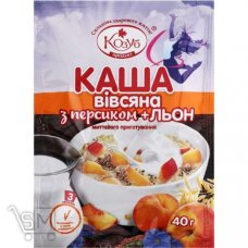 Каша Козуб овсяная с персиком и семенами льна 40г