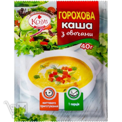 Сравнить цены на Каша горохова Козуб з овочами 40г