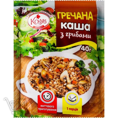 Сравнить цены на Каша гречана Козуб з грибами 40г