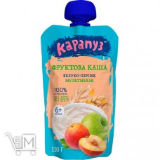 Каша фруктовая Карапуз Яблоко-персик 110г