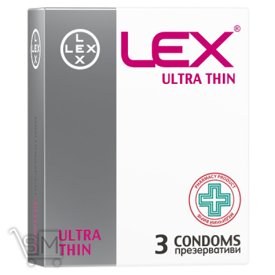 Сравнить цены на Презервативи «Lex» «Ultra Thin» 3шт.