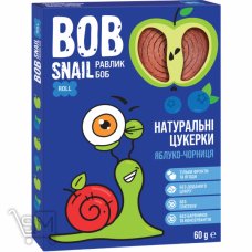 Конфеты Bob Snail натуральные яблочно-черничные 60г