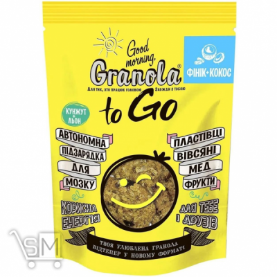 Сравнить цены на Сніданок сухий Good Morning Granola To Go Фінік + кокос 140г