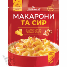 Макароны и сыр Приправка с беконом и сыром чеддер 150г