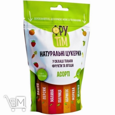 Сравнить цены на Цукерки Фрутім натуральні асорті 12шт 120г