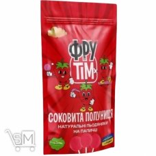 Леденцы Фрутим Сочная Клубника на палочке без сахара 50г