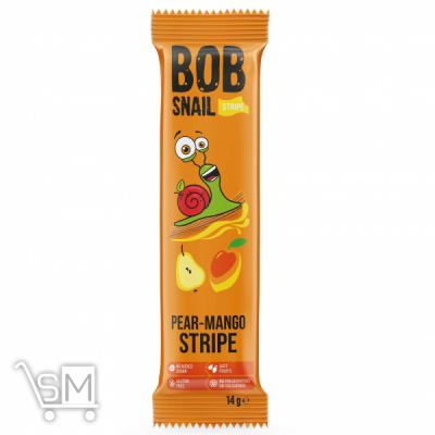 Сравнить цены на Цукерки Bob Snail Грушево-мангові cтрайпси 14г