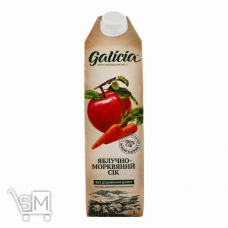 Сок Galicia яблочно-морковный с мякотью 1л