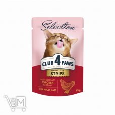 Корм влажный Club 4 Paws Premium Selection курица в соусе для кошек 85г