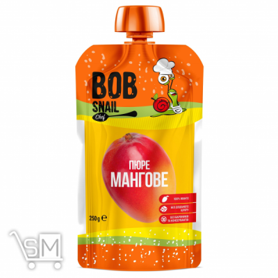 Сравнить цены на Пюре Bob Snail Манговое 250г