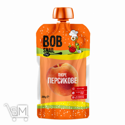 Сравнить цены на Пюре Bob Snail персиковое 250г