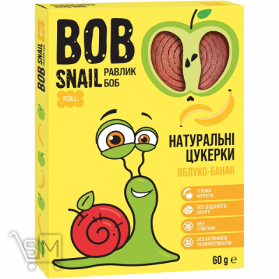 Сравнить цены на Конфеты Bob Snail Яблоко-банан 60г