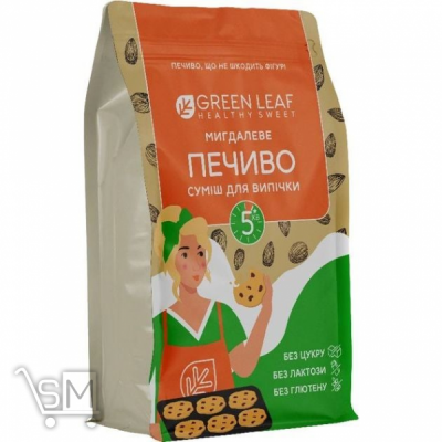Сравнить цены на Суміш для випічки Green Leaf Мигдальне печиво 300г