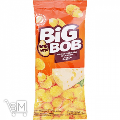 Сравнить цены на Арахис Big Bob в хрустящей оболочке со вкусом сыра 55г