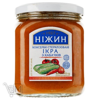 Сравнить цены на Икра Нежин кабачкова 450г