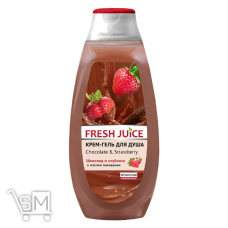 Крем-гель для душа Fresh Juice шоколад и клубника 400мл