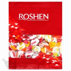 Конфеты «Roshen» «Джус-микс» карамель с фруктово-ягодной начинкой 200г
