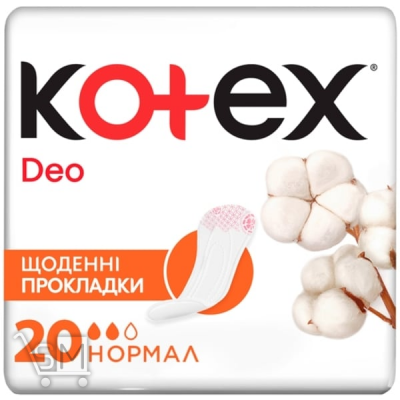 Сравнить цены на Прокладки щоденні Kotex Deo Normal 20шт