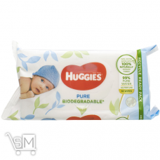Салфетки влажные Huggies Pure bio детские 56шт