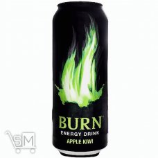 Напій енергетичний Burn Яблуко та ківі 0,5л