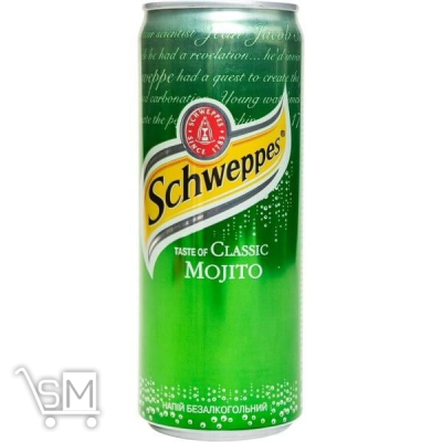 Сравнить цены на Напій газований «Schweppes» «Класичний Мохіто» 0,33л