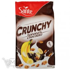 Кранчи Sante с бананом и шоколадом 350г