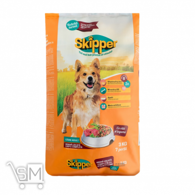 Сравнить цены на Корм сухий Skipper Яловичина та овочі для собак 3кг