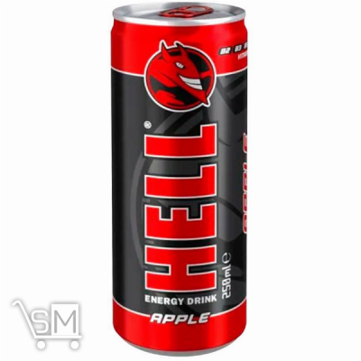 Сравнить цены на Напій енергетичний Hell яблуко 250мл