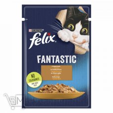 Корм «Felix Fantastic» з індичкою в желе для котів 85г Корм «Felix Fantastic» з індичкою в желе для котів 85г