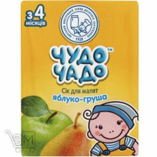 Сок яблочно-грушевый с мякотью Чудо-Чадо от 4-х месяцев 200мл