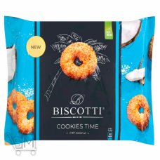 Печенье Biscotti Cookies time с кокосом 160г