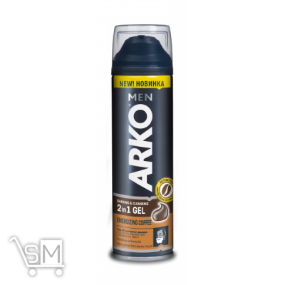 Сравнить цены на Гель для бритья Arko 2в1 с экстрактом кофейных зерен 200мл