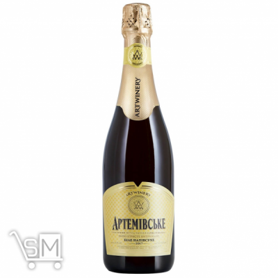 Сравнить цены на Вино игристое Artwinery Артемовское белое полусухое 10-13,5% 0,75л
