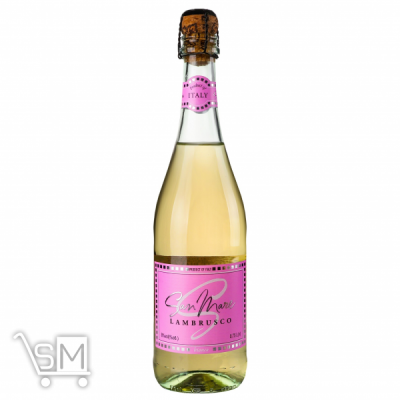 Сравнить цены на Вино San Mare Lambrusco dell`Emilia Bianco біле напівсолодке 8% 0,75л