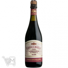Вино ігристе Cavicchioli Lambrusco Rosso dellEmilia IGT червоне напівсолодке 7,5% 0,75л