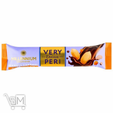 Шоколад молочный Millenium Very Peri с арахисом, изюмом и соленой карамелью 34г