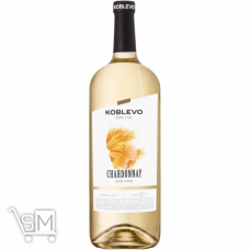 Вино Koblevo Chardonnay белое сухое 9,5-14% 1,5л