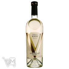 Вино Villa Krim Мускат Marbel напівсолодке біле 9-13% 0,75л