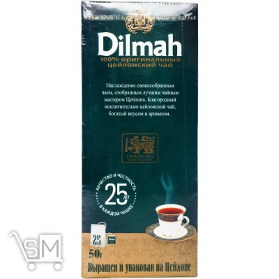 Сравнить цены на Чай чорний Dilmah Premium Ceylon 2г x 25шт
