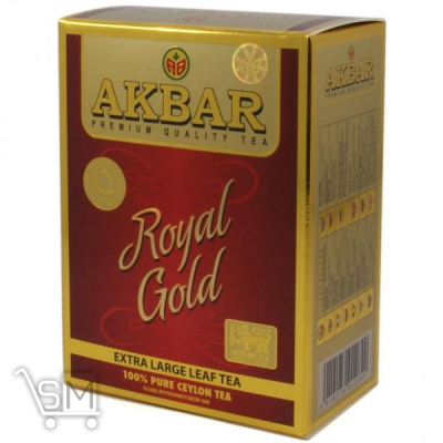 Сравнить цены на Чай чорний Akbar Royal Gold цейлонський особливо крупнолистовий 80г