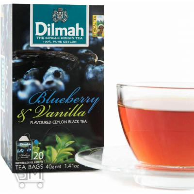 Сравнить цены на Чай чорний Dilmah Лохина та ваніль 1,5г*20шт