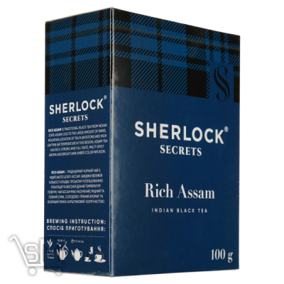 Сравнить цены на Чай чорний Sherlock Secrets Rich Assam 100г