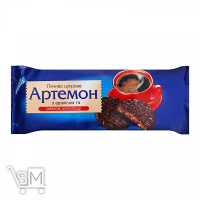 Сравнить цены на Печиво Konti Артемон цукрове з арахісом та смаком шоколаду 135г