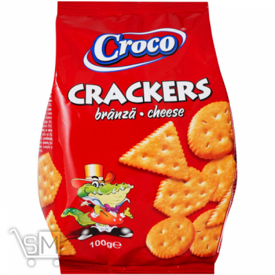 Сравнить цены на Крекер Croco со вкусом сыра 100г