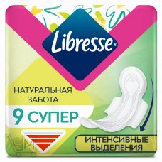 Прокладки гигиенические Libresse Natural Care Super 9шт