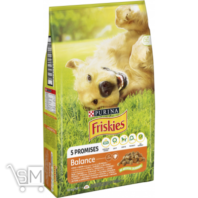 Сравнить цены на Корм сухий Friskies Balance з куркою та овочами для дорослих собак 10кг