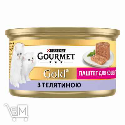 Сравнить цены на Корм Gourmet Gold Паштет з телятиною для кошенят 85г