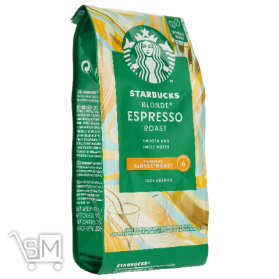 Сравнить цены на Кава STARBUCKS® BLONDE ESPRESSO ROAST натуральна смажена в зернах 100% арабіка 200г